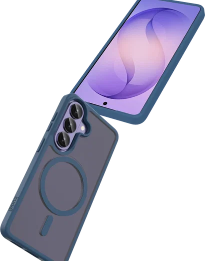 Buddi Frost Samsung Galaxy S26 Hoesje MagSafe Back Cover Matte Donker Blauw afbeelding 8