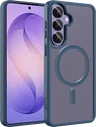 Buddi Frost Samsung Galaxy S26 Plus Hoesje MagSafe Back Cover Matte Donker Blauw