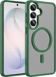 Buddi Frost Samsung Galaxy S26 Plus Hoesje MagSafe Back Cover Matte Groen afbeelding