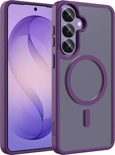 Buddi Frost Samsung Galaxy S26 Plus Hoesje MagSafe Back Cover Matte Paars afbeelding 1