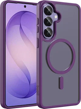 Buddi Frost Samsung Galaxy S26 Plus Hoesje MagSafe Back Cover Matte Paars