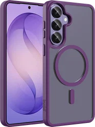 Buddi Frost Samsung Galaxy S26 Plus Hoesje MagSafe Back Cover Matte Paars afbeelding