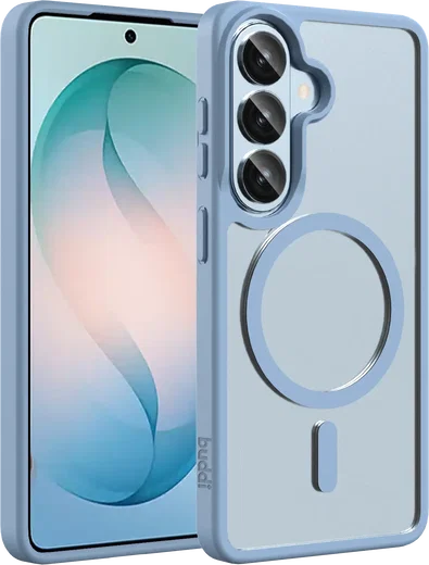Buddi Frost Samsung Galaxy S26 Plus Hoesje MagSafe Back Cover Matte Licht Blauw afbeelding 1