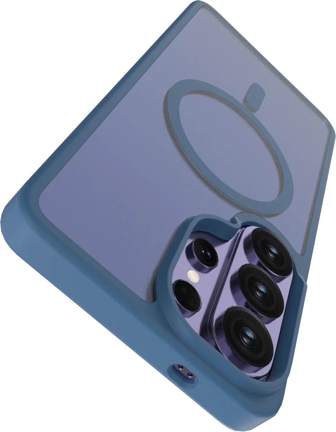 Buddi Frost Samsung Galaxy S26 Ultra Hoesje MagSafe Back Cover Mat Donker Blauw afbeelding 5