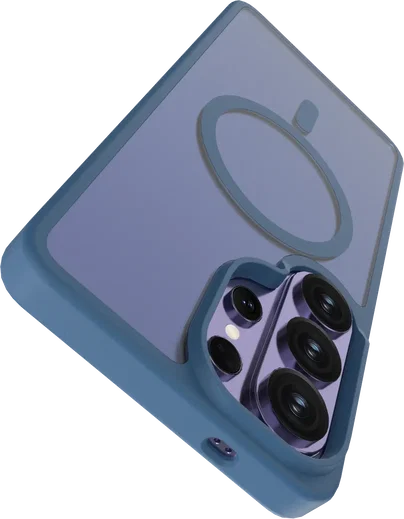 Buddi Frost Samsung Galaxy S26 Ultra Hoesje MagSafe Back Cover Mat Donker Blauw afbeelding 5