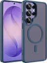 Buddi Frost Samsung Galaxy S26 Ultra Hoesje MagSafe Back Cover Mat Donker Blauw