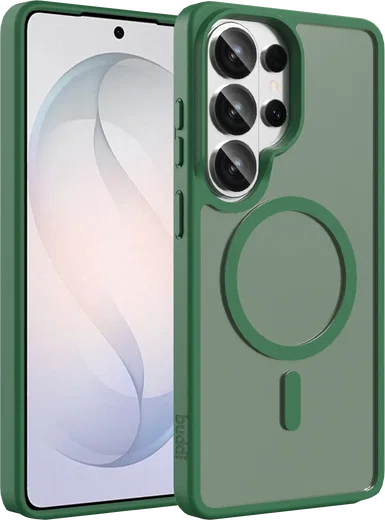Buddi Frost Samsung Galaxy S26 Ultra Hoesje MagSafe Back Cover Mat Groen afbeelding 1