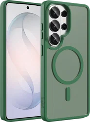 Buddi Frost Samsung Galaxy S26 Ultra Hoesje MagSafe Back Cover Mat Groen afbeelding