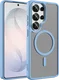 Buddi Frost Samsung Galaxy S26 Ultra Hoesje MagSafe Back Cover Mat Licht Blauw