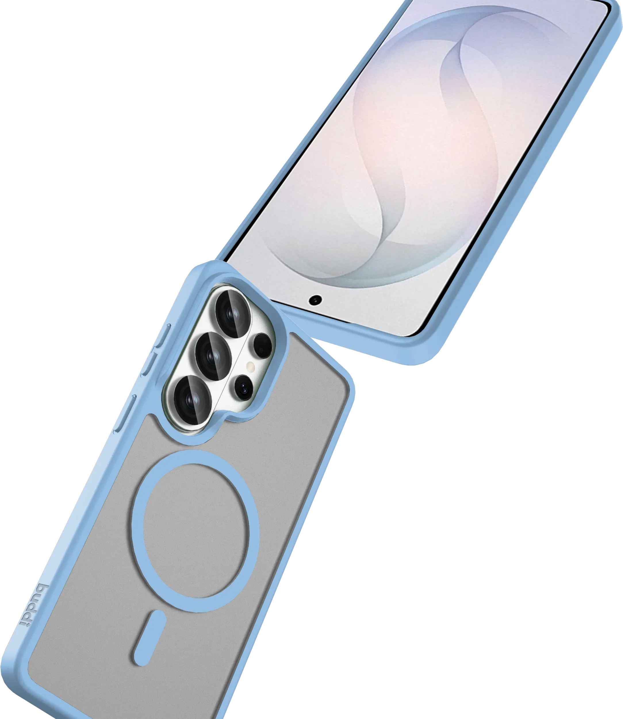 Buddi Frost Samsung Galaxy S26 Ultra Hoesje MagSafe Back Cover Mat Licht Blauw afbeelding 7