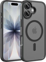 Buddi Frost Apple iPhone 17 Hoesje MagSafe Back Cover Matte Zwart afbeelding