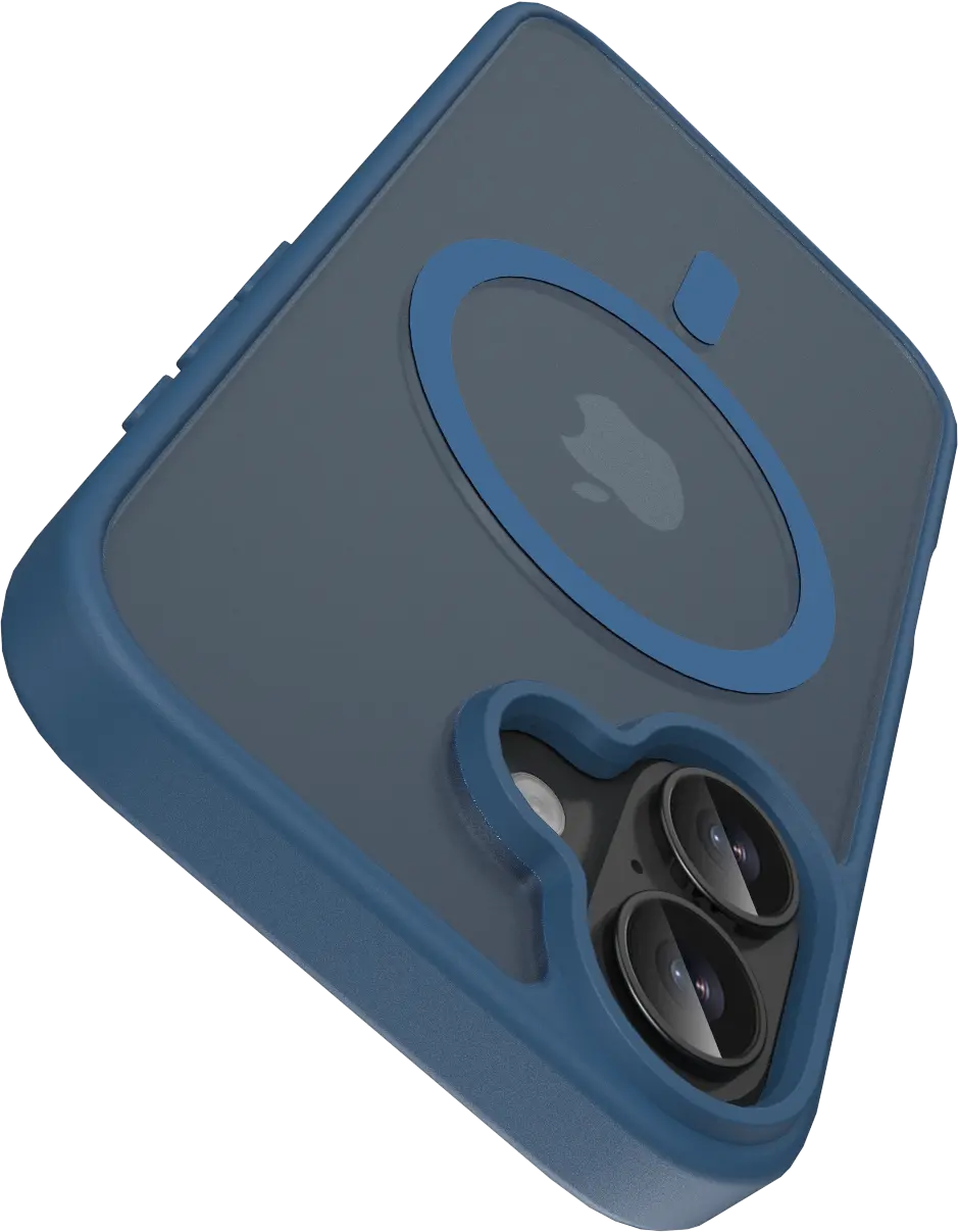 Buddi Frost Apple iPhone 17 Hoesje MagSafe Back Cover Matte Donker Blauw afbeelding 5