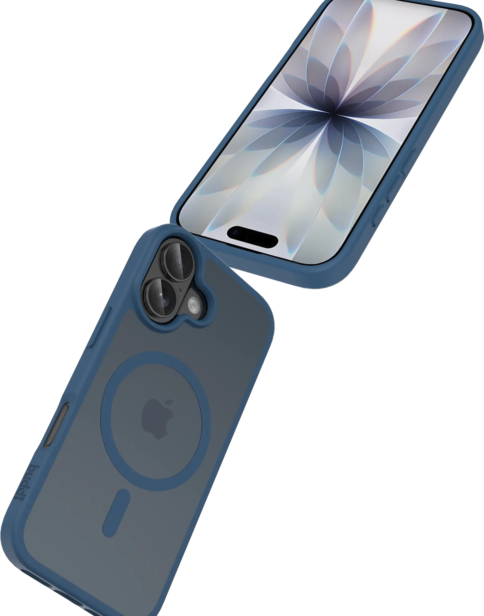 Buddi Frost Apple iPhone 17 Hoesje MagSafe Back Cover Matte Donker Blauw afbeelding 7