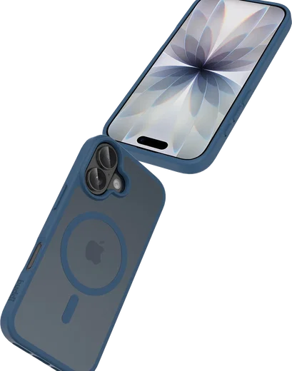 Buddi Frost Apple iPhone 17 Hoesje MagSafe Back Cover Matte Donker Blauw afbeelding 7