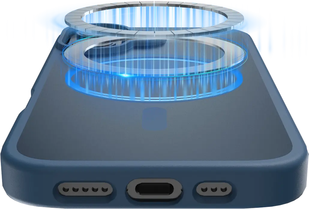 Buddi Frost Apple iPhone 17 Hoesje MagSafe Back Cover Matte Donker Blauw afbeelding 6