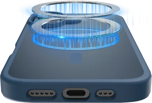 Buddi Frost Apple iPhone 17 Hoesje MagSafe Back Cover Matte Donker Blauw afbeelding 6