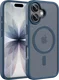 Buddi Frost Apple iPhone 17 Hoesje MagSafe Back Cover Matte Donker Blauw