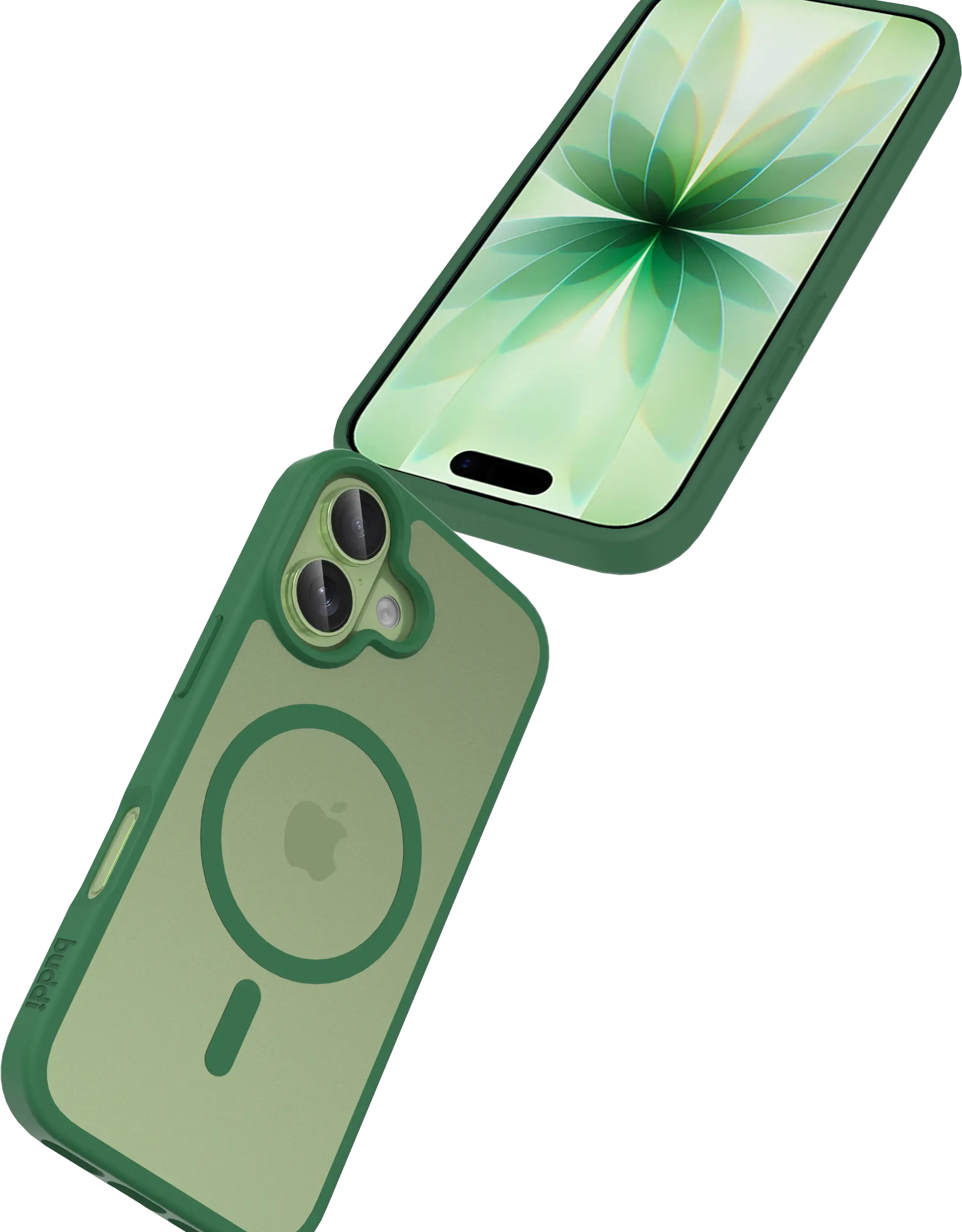 Buddi Frost Apple iPhone 17 Hoesje MagSafe Back Cover Matte Groen afbeelding 7