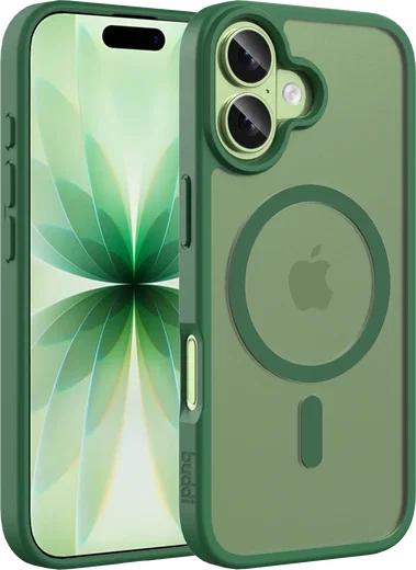 Buddi Frost Apple iPhone 17 Hoesje MagSafe Back Cover Matte Groen afbeelding 1