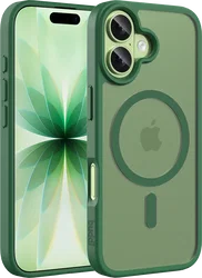 Buddi Frost Apple iPhone 17 Hoesje MagSafe Back Cover Matte Groen afbeelding