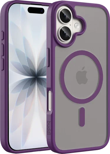 Buddi Frost Apple iPhone 17 Hoesje MagSafe Back Cover Matte Paars afbeelding 1