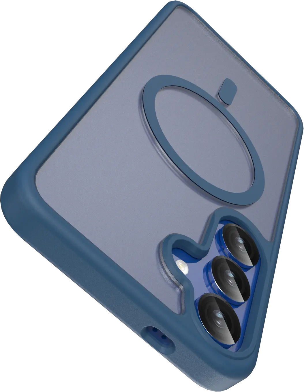 Buddi Frost Samsung Galaxy S25 Plus / S24 Plus Hoesje MagSafe Matte Donker Blauw afbeelding 5