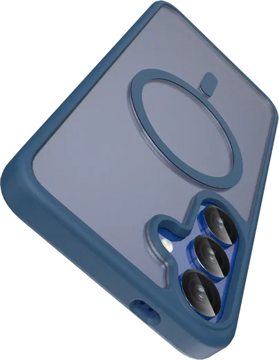 Buddi Frost Samsung Galaxy S25 Plus / S24 Plus Hoesje MagSafe Matte Donker Blauw afbeelding 5