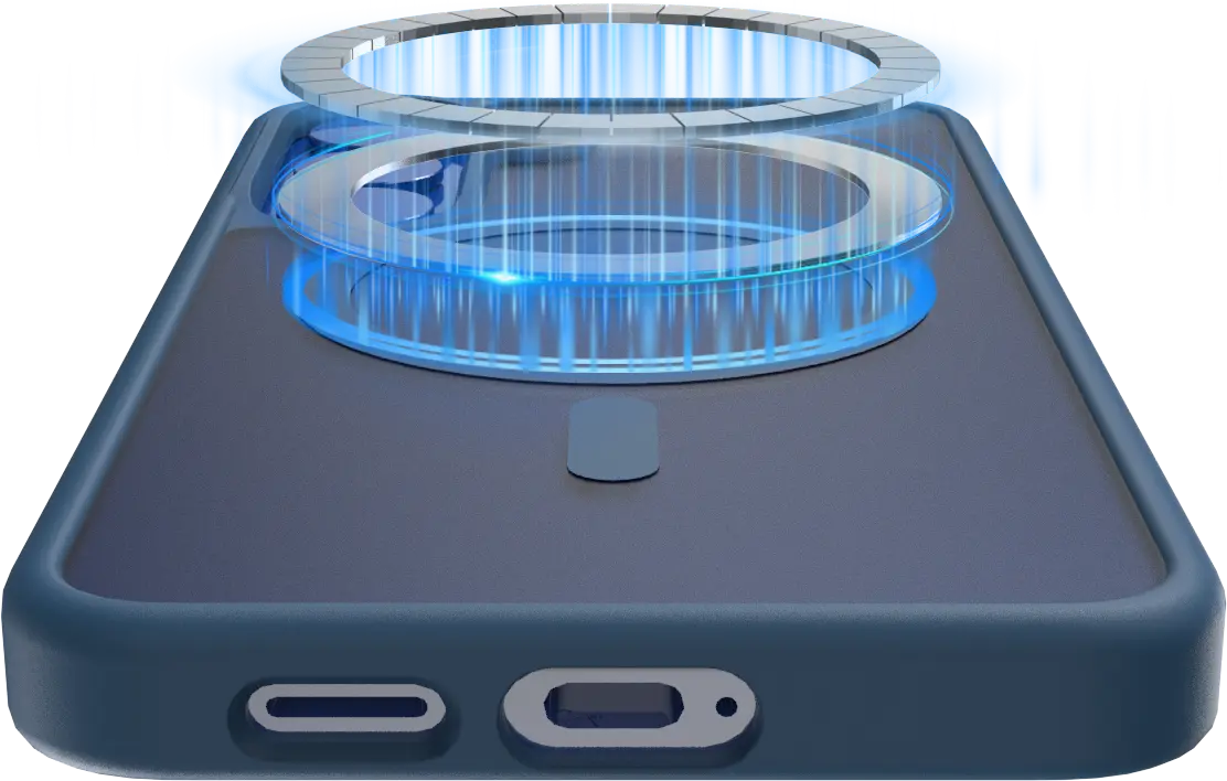 Buddi Frost Samsung Galaxy S25 Plus / S24 Plus Hoesje MagSafe Matte Donker Blauw afbeelding 6