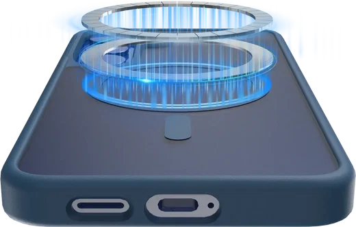 Buddi Frost Samsung Galaxy S25 Plus / S24 Plus Hoesje MagSafe Matte Donker Blauw afbeelding 6