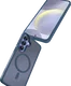 Buddi Frost Samsung Galaxy S25 Plus / S24 Plus Hoesje MagSafe Matte Donker Blauw afbeelding 7