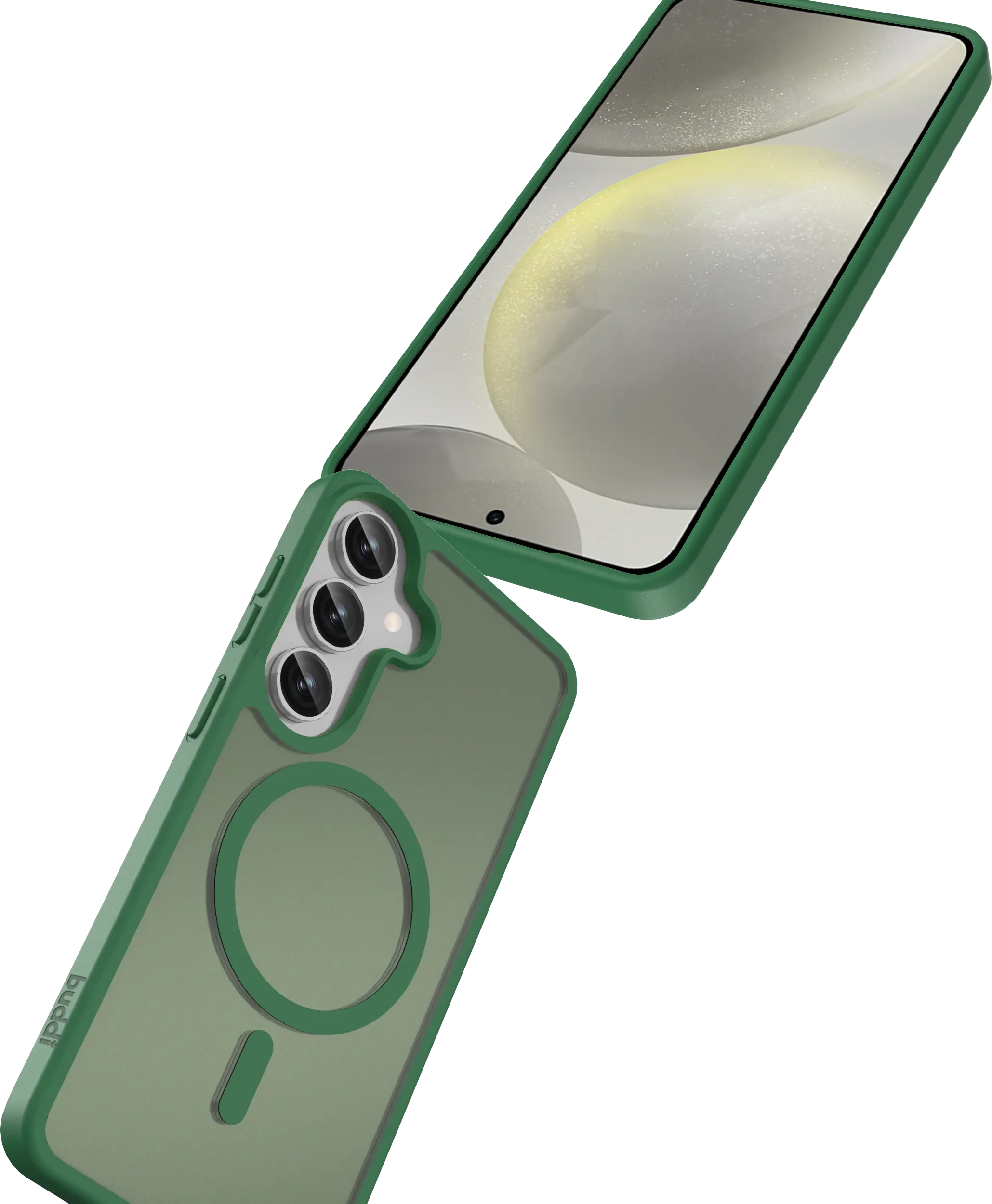 Buddi Frost Samsung Galaxy S25 Plus / S24 Plus Hoesje MagSafe Matte Groen afbeelding 7