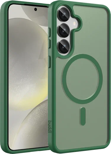 Buddi Frost Samsung Galaxy S25 Plus / S24 Plus Hoesje MagSafe Matte Groen afbeelding 1