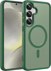 Buddi Frost Samsung Galaxy S25 Plus / S24 Plus Hoesje MagSafe Matte Groen afbeelding