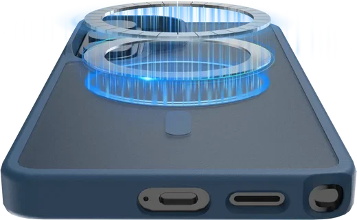 Buddi Frost Samsung Galaxy S25 Ultra Hoesje MagSafe Back Cover Mat Donker Blauw afbeelding 6