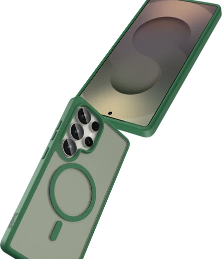Buddi Frost Samsung Galaxy S25 Ultra Hoesje MagSafe Back Cover Mat Groen afbeelding 7