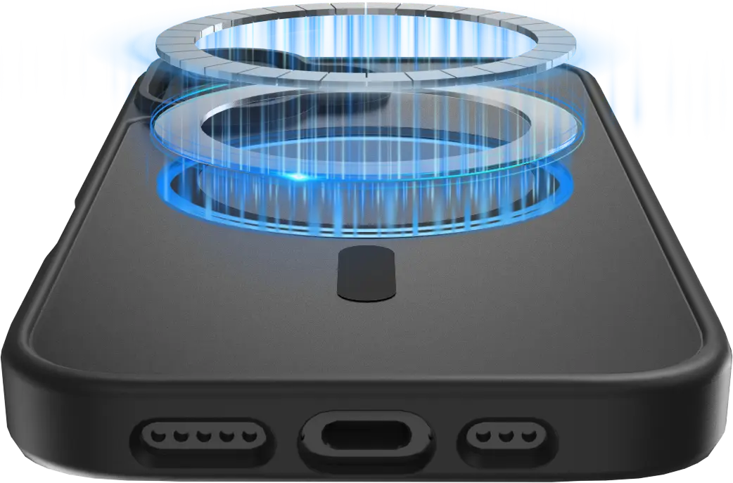 Buddi Frost Apple iPhone 16 Hoesje MagSafe Back Cover Matte Zwart afbeelding 6