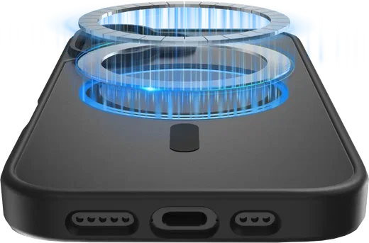 Buddi Frost Apple iPhone 16 Hoesje MagSafe Back Cover Matte Zwart afbeelding 6