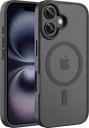 Buddi Frost Apple iPhone 16 Hoesje MagSafe Back Cover Matte Zwart