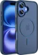 Buddi Frost Apple iPhone 16 Hoesje MagSafe Back Cover Matte Donker Blauw