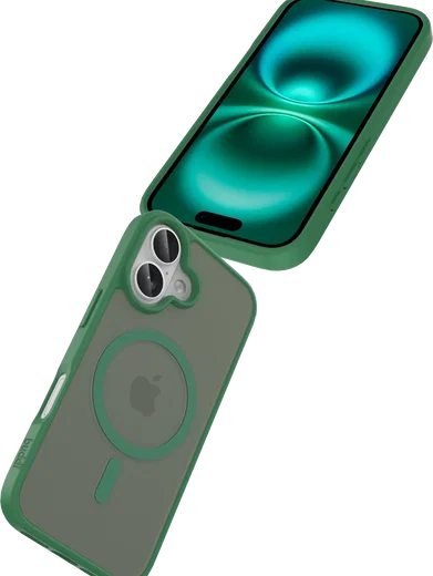 Buddi Frost Apple iPhone 16 Hoesje MagSafe Back Cover Matte Groen afbeelding 7