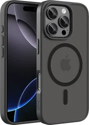 Buddi Frost Apple iPhone 16 Pro Hoesje MagSafe Back Cover Matte Zwart afbeelding