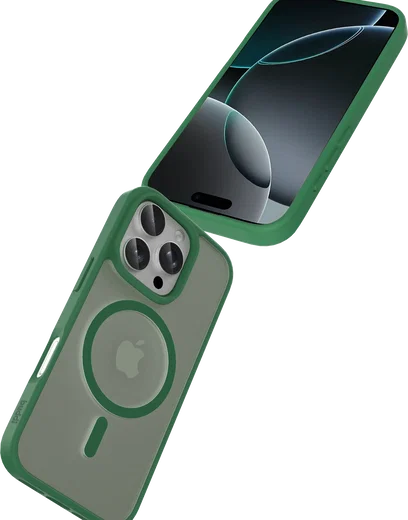 Buddi Frost Apple iPhone 16 Pro Hoesje MagSafe Back Cover Matte Groen afbeelding 7