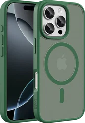 Buddi Frost Apple iPhone 16 Pro Hoesje MagSafe Back Cover Matte Groen afbeelding