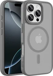 Buddi Frost Apple iPhone 16 Pro Hoesje MagSafe Back Cover Matte Grijs afbeelding