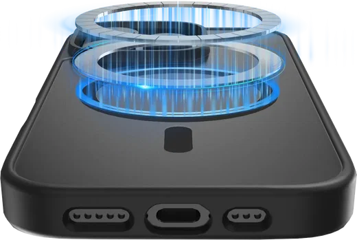 Buddi Frost Apple iPhone 16 Pro Max Hoesje MagSafe Back Cover Matte Zwart afbeelding 6