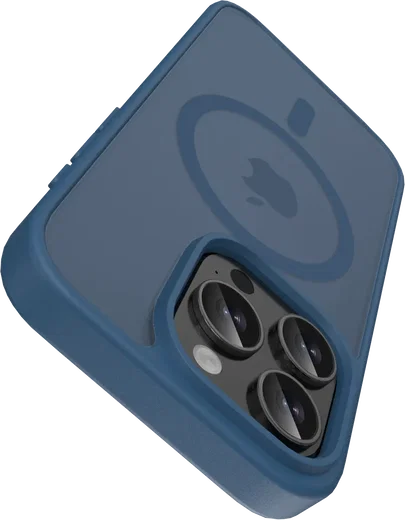 Buddi Frost Apple iPhone 16 Pro Max Hoesje MagSafe Back Cover Matte Donker Blauw afbeelding 5