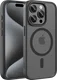Buddi Frost Apple iPhone 15 Pro Max Hoesje MagSafe Back Cover Matte Zwart afbeelding 1