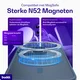 Buddi Frost Apple iPhone 15 Pro Max Hoesje MagSafe Back Cover Matte Donker Blauw afbeelding 3