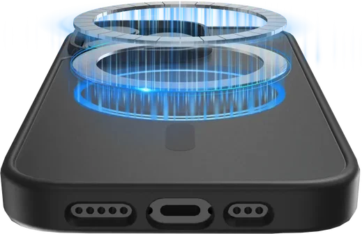 Buddi Frost Apple iPhone 14 Pro Hoesje MagSafe Back Cover Matte Zwart afbeelding 6
