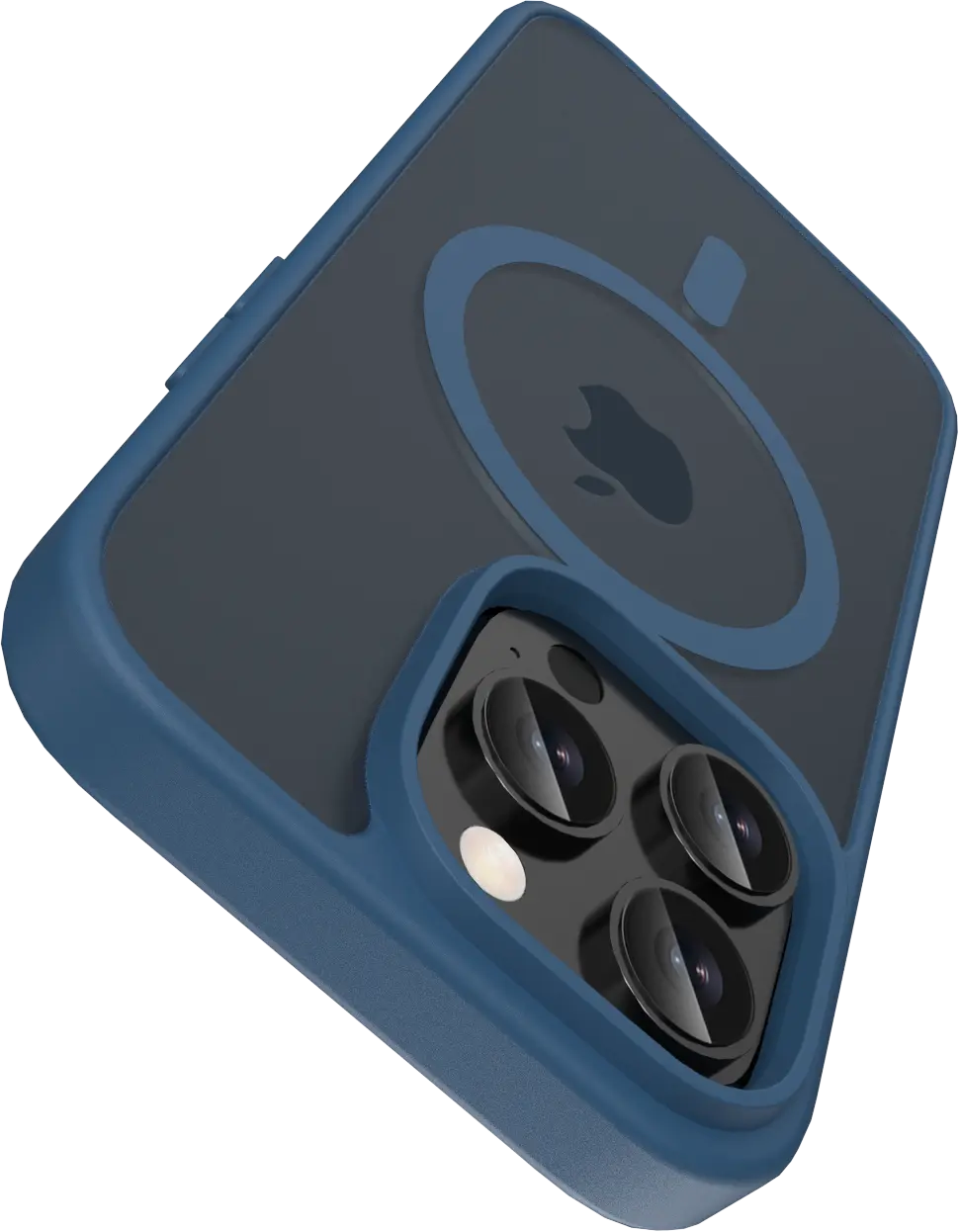Buddi Frost Apple iPhone 14 Pro Max Hoesje MagSafe Back Cover Matte Donker Blauw afbeelding 5